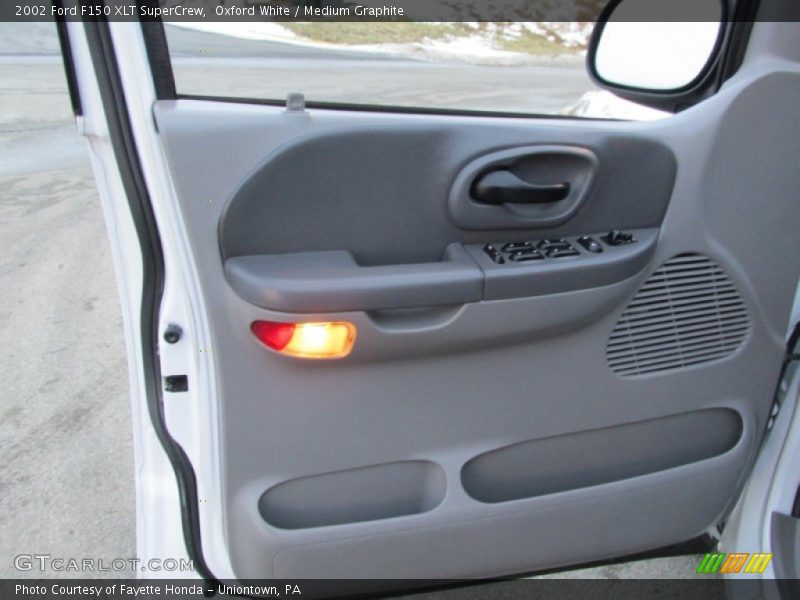 Oxford White / Medium Graphite 2002 Ford F150 XLT SuperCrew