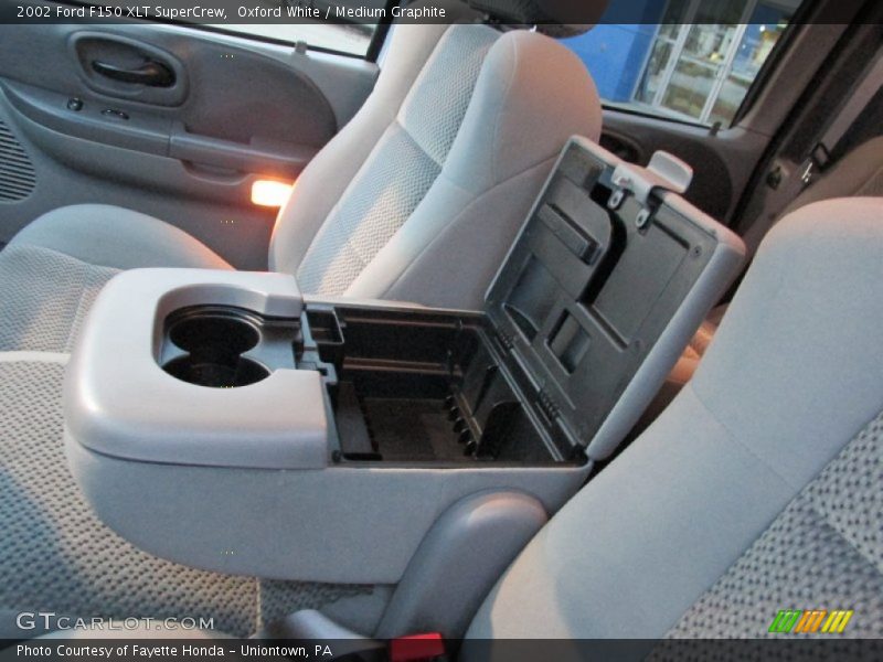 Oxford White / Medium Graphite 2002 Ford F150 XLT SuperCrew