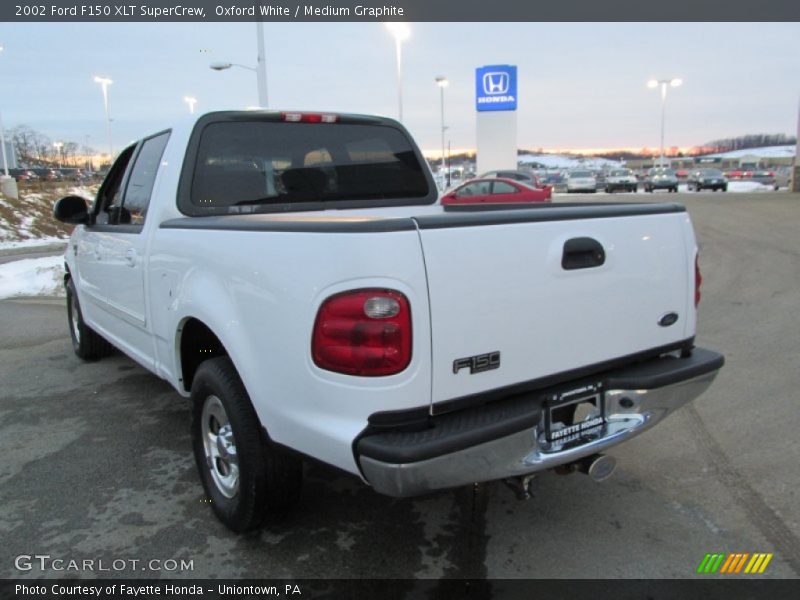 Oxford White / Medium Graphite 2002 Ford F150 XLT SuperCrew