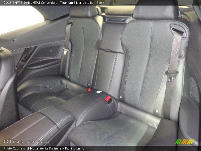 Rear Seat of 2013 6 Series 650i Convertible