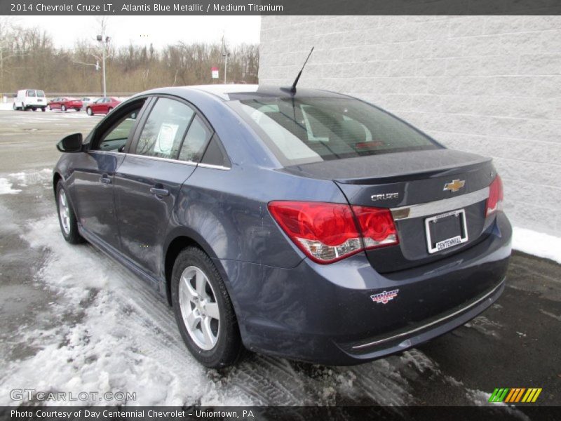 Atlantis Blue Metallic / Medium Titanium 2014 Chevrolet Cruze LT