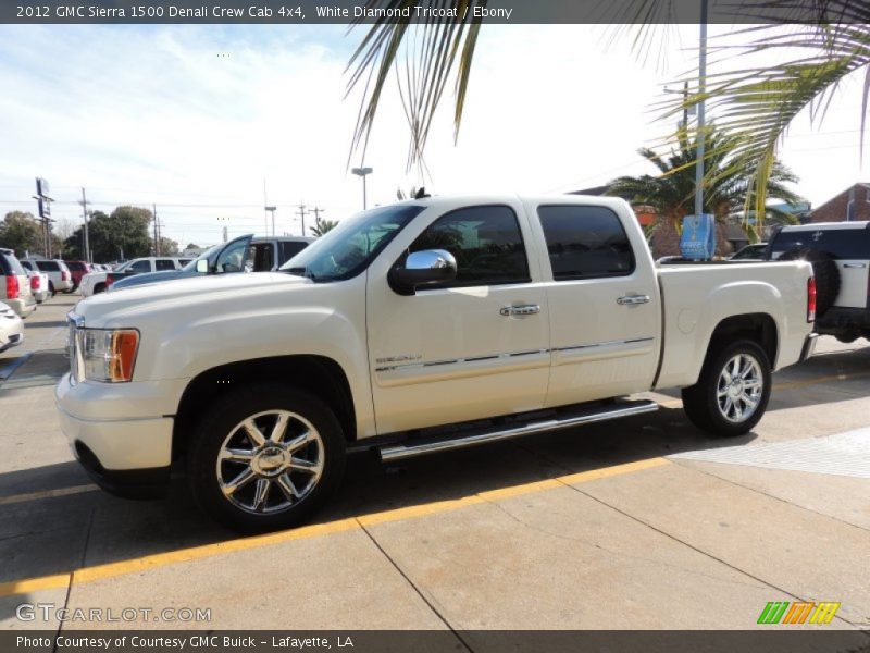 White Diamond Tricoat / Ebony 2012 GMC Sierra 1500 Denali Crew Cab 4x4