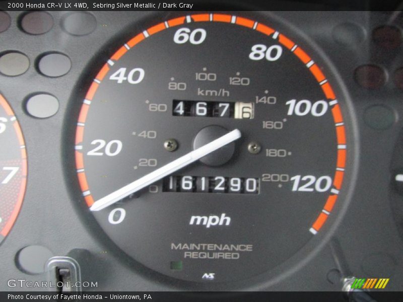 Sebring Silver Metallic / Dark Gray 2000 Honda CR-V LX 4WD