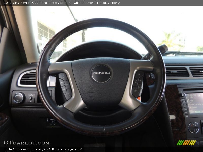 White Diamond Tricoat / Ebony 2012 GMC Sierra 1500 Denali Crew Cab 4x4