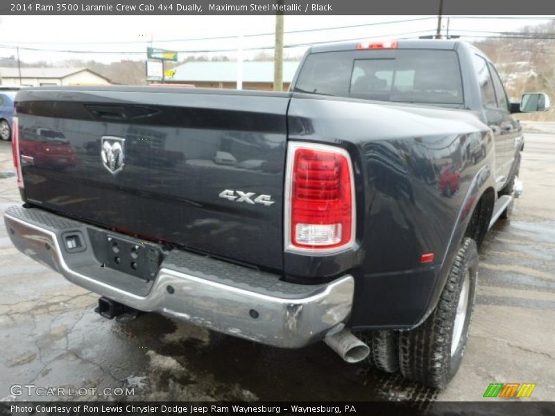 Maximum Steel Metallic / Black 2014 Ram 3500 Laramie Crew Cab 4x4 Dually