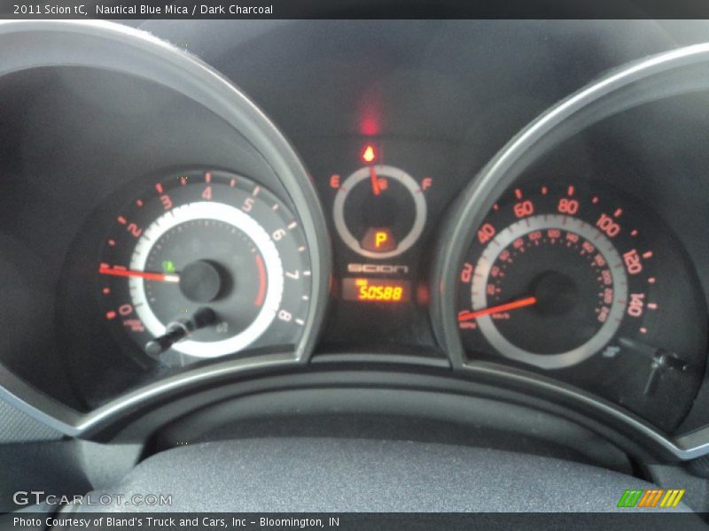 Nautical Blue Mica / Dark Charcoal 2011 Scion tC