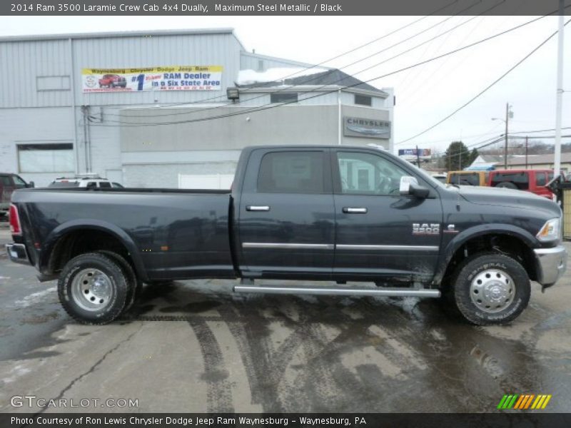 Maximum Steel Metallic / Black 2014 Ram 3500 Laramie Crew Cab 4x4 Dually