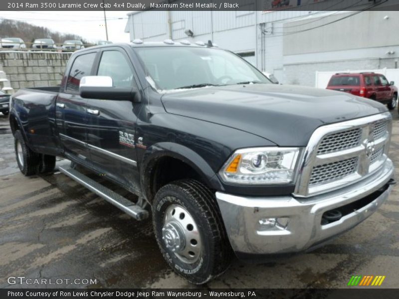 Maximum Steel Metallic / Black 2014 Ram 3500 Laramie Crew Cab 4x4 Dually