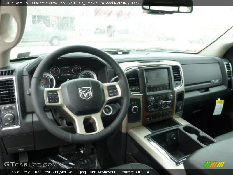 Maximum Steel Metallic / Black 2014 Ram 3500 Laramie Crew Cab 4x4 Dually