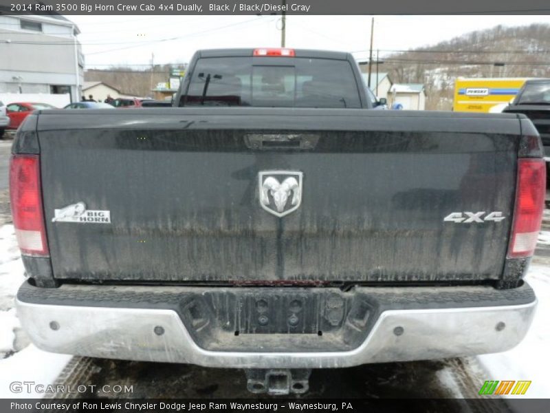 Black / Black/Diesel Gray 2014 Ram 3500 Big Horn Crew Cab 4x4 Dually