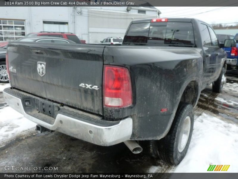 Black / Black/Diesel Gray 2014 Ram 3500 Big Horn Crew Cab 4x4 Dually