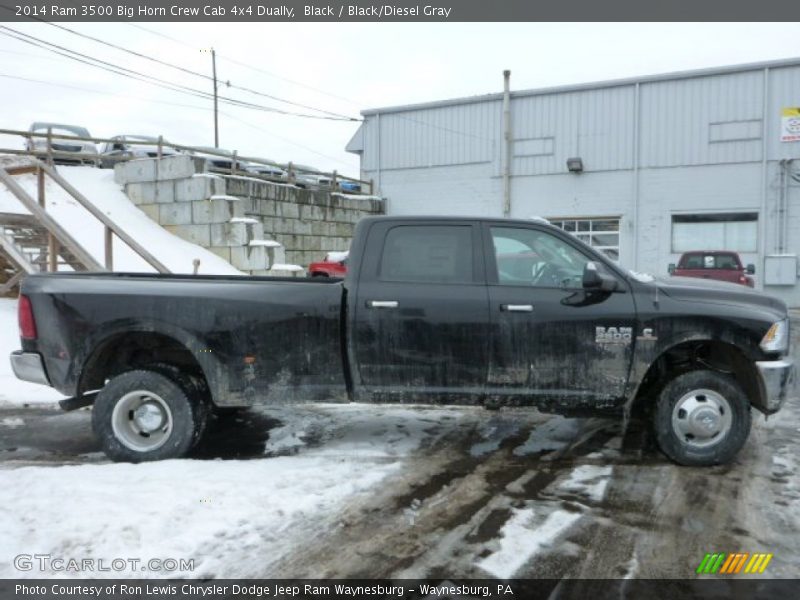 Black / Black/Diesel Gray 2014 Ram 3500 Big Horn Crew Cab 4x4 Dually