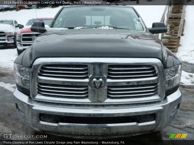 Black / Black/Diesel Gray 2014 Ram 3500 Big Horn Crew Cab 4x4 Dually