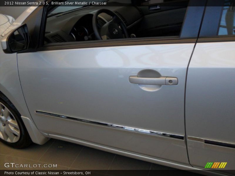 Brilliant Silver Metallic / Charcoal 2012 Nissan Sentra 2.0 S
