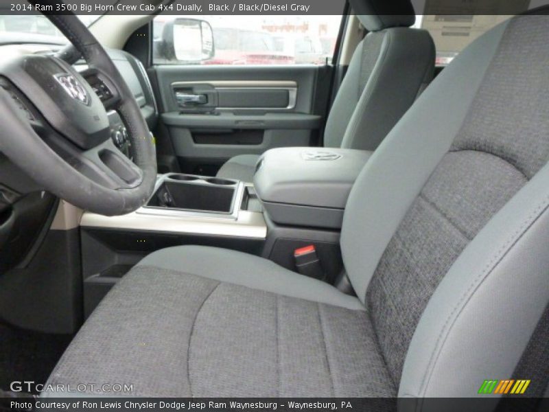 Black / Black/Diesel Gray 2014 Ram 3500 Big Horn Crew Cab 4x4 Dually