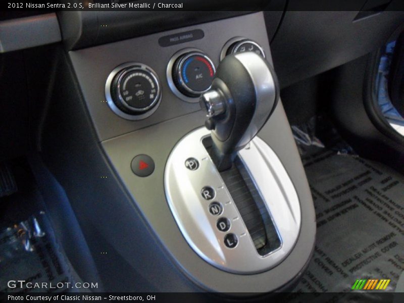 Brilliant Silver Metallic / Charcoal 2012 Nissan Sentra 2.0 S