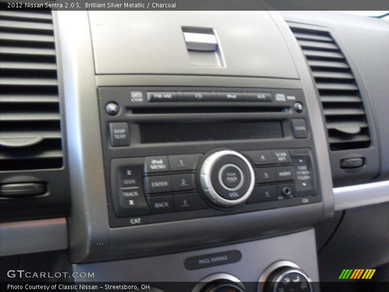 Brilliant Silver Metallic / Charcoal 2012 Nissan Sentra 2.0 S