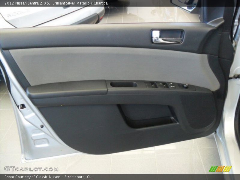 Brilliant Silver Metallic / Charcoal 2012 Nissan Sentra 2.0 S