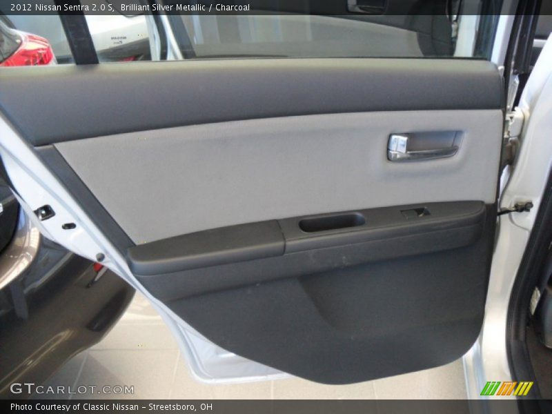 Brilliant Silver Metallic / Charcoal 2012 Nissan Sentra 2.0 S