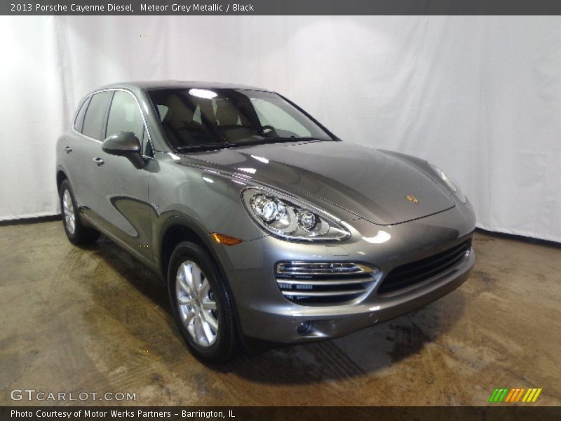 Meteor Grey Metallic / Black 2013 Porsche Cayenne Diesel