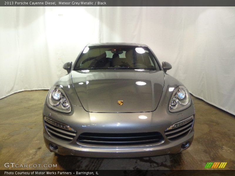 Meteor Grey Metallic / Black 2013 Porsche Cayenne Diesel