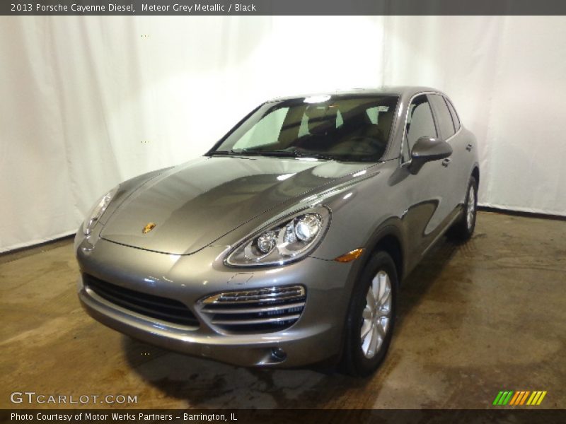 Meteor Grey Metallic / Black 2013 Porsche Cayenne Diesel