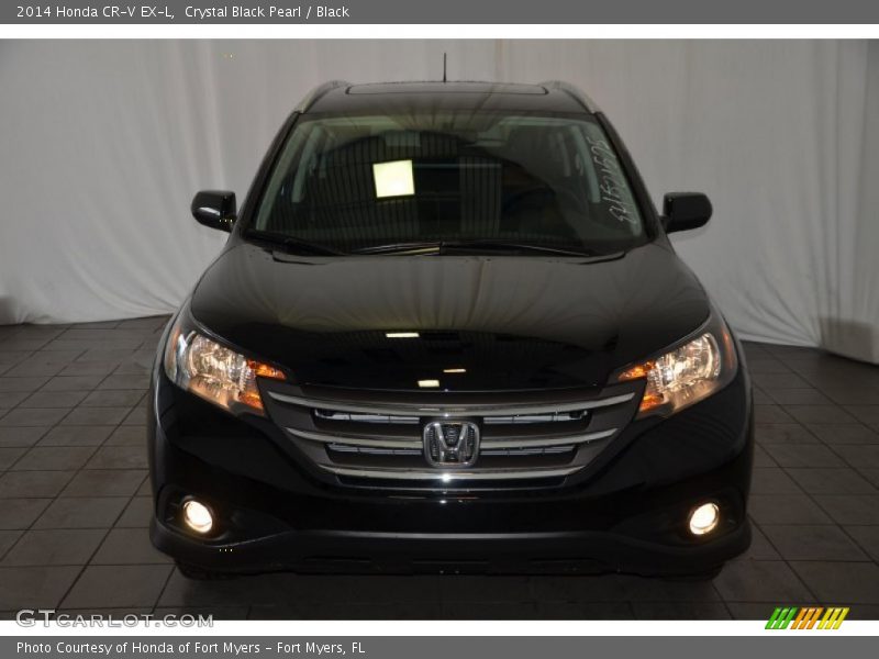 Crystal Black Pearl / Black 2014 Honda CR-V EX-L