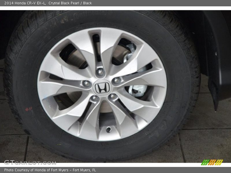 Crystal Black Pearl / Black 2014 Honda CR-V EX-L