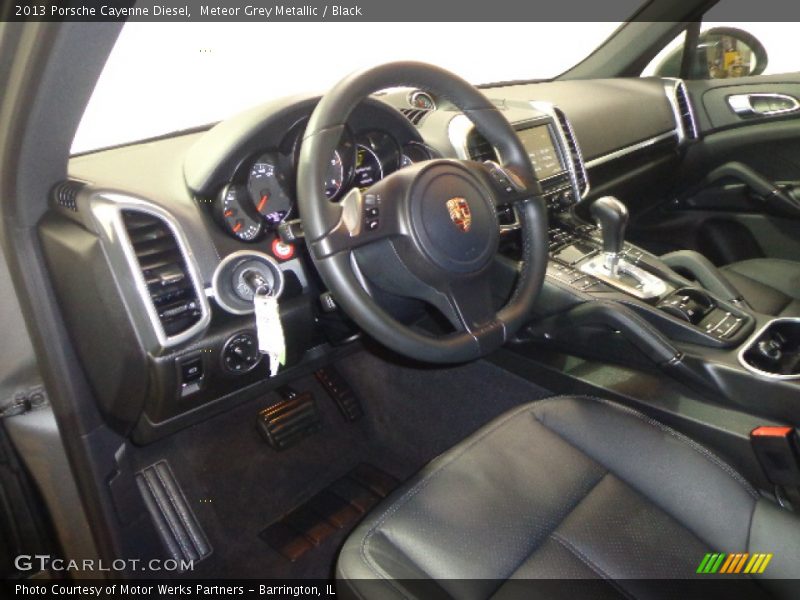 Meteor Grey Metallic / Black 2013 Porsche Cayenne Diesel