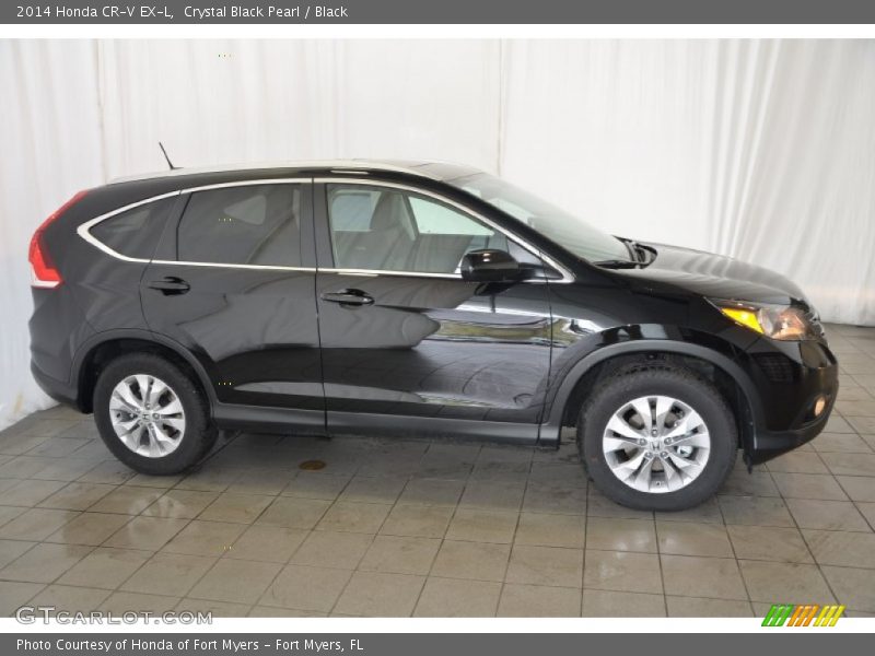 Crystal Black Pearl / Black 2014 Honda CR-V EX-L