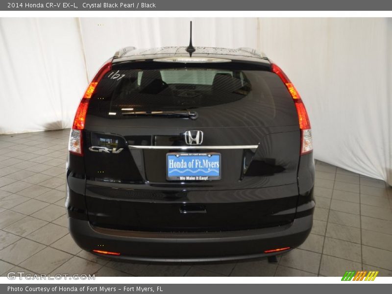 Crystal Black Pearl / Black 2014 Honda CR-V EX-L