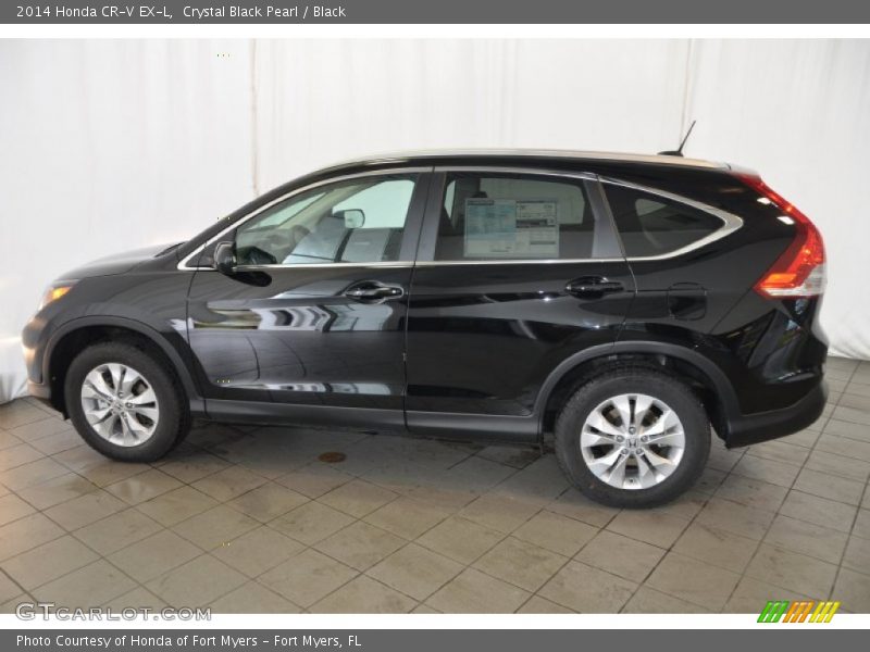 Crystal Black Pearl / Black 2014 Honda CR-V EX-L