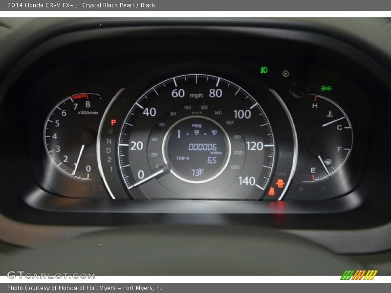 Crystal Black Pearl / Black 2014 Honda CR-V EX-L
