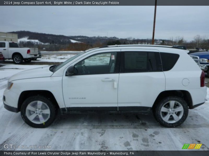 Bright White / Dark Slate Gray/Light Pebble 2014 Jeep Compass Sport 4x4