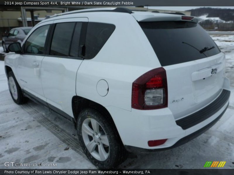 Bright White / Dark Slate Gray/Light Pebble 2014 Jeep Compass Sport 4x4
