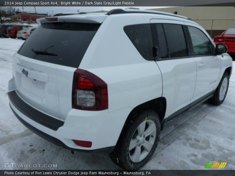Bright White / Dark Slate Gray/Light Pebble 2014 Jeep Compass Sport 4x4