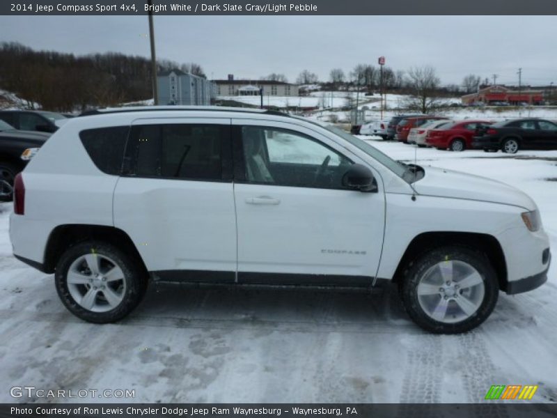 Bright White / Dark Slate Gray/Light Pebble 2014 Jeep Compass Sport 4x4