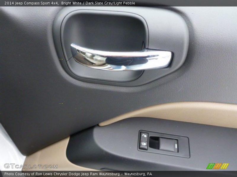 Bright White / Dark Slate Gray/Light Pebble 2014 Jeep Compass Sport 4x4