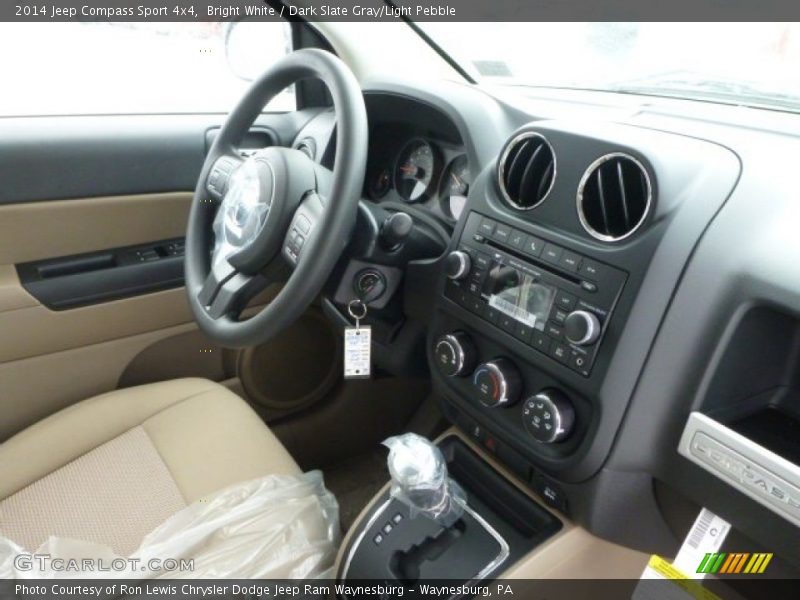 Bright White / Dark Slate Gray/Light Pebble 2014 Jeep Compass Sport 4x4