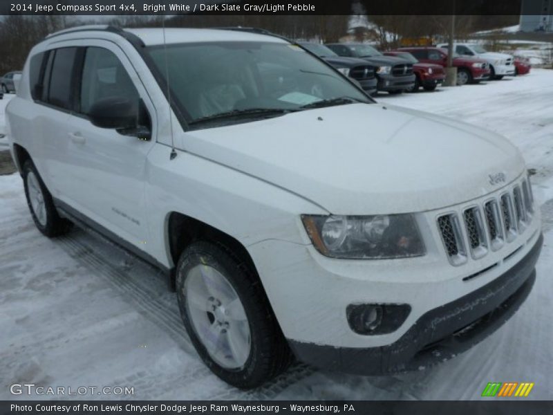 Bright White / Dark Slate Gray/Light Pebble 2014 Jeep Compass Sport 4x4