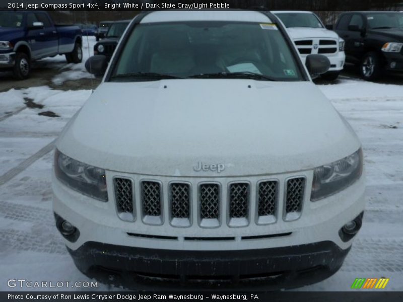 Bright White / Dark Slate Gray/Light Pebble 2014 Jeep Compass Sport 4x4