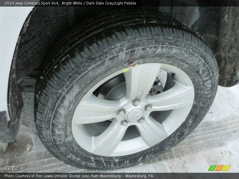 Bright White / Dark Slate Gray/Light Pebble 2014 Jeep Compass Sport 4x4