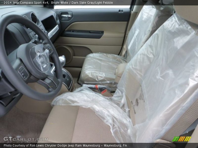Bright White / Dark Slate Gray/Light Pebble 2014 Jeep Compass Sport 4x4