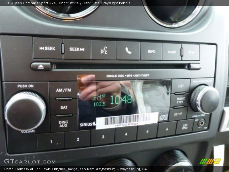 Bright White / Dark Slate Gray/Light Pebble 2014 Jeep Compass Sport 4x4