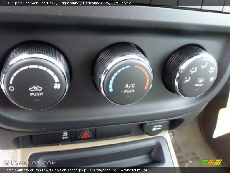 Bright White / Dark Slate Gray/Light Pebble 2014 Jeep Compass Sport 4x4
