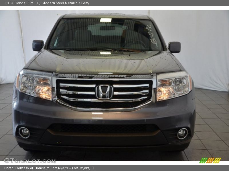 Modern Steel Metallic / Gray 2014 Honda Pilot EX