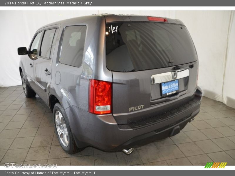 Modern Steel Metallic / Gray 2014 Honda Pilot EX