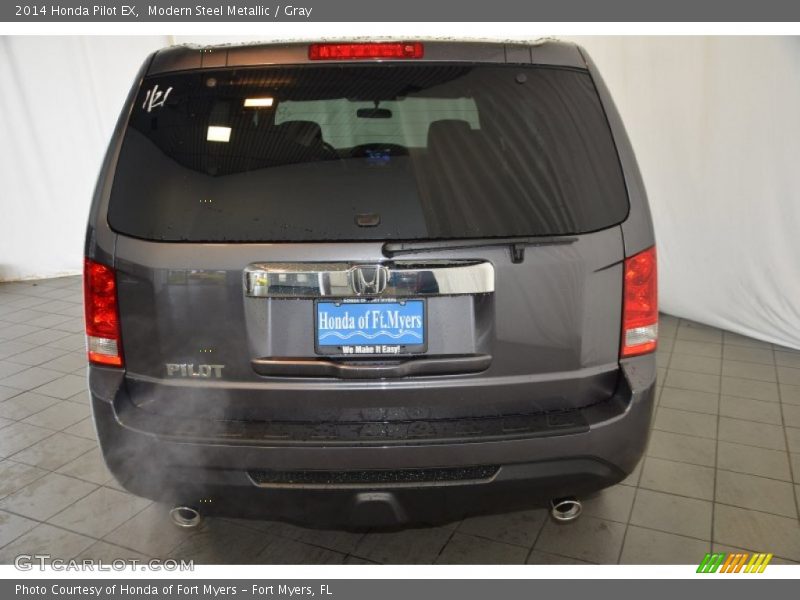 Modern Steel Metallic / Gray 2014 Honda Pilot EX