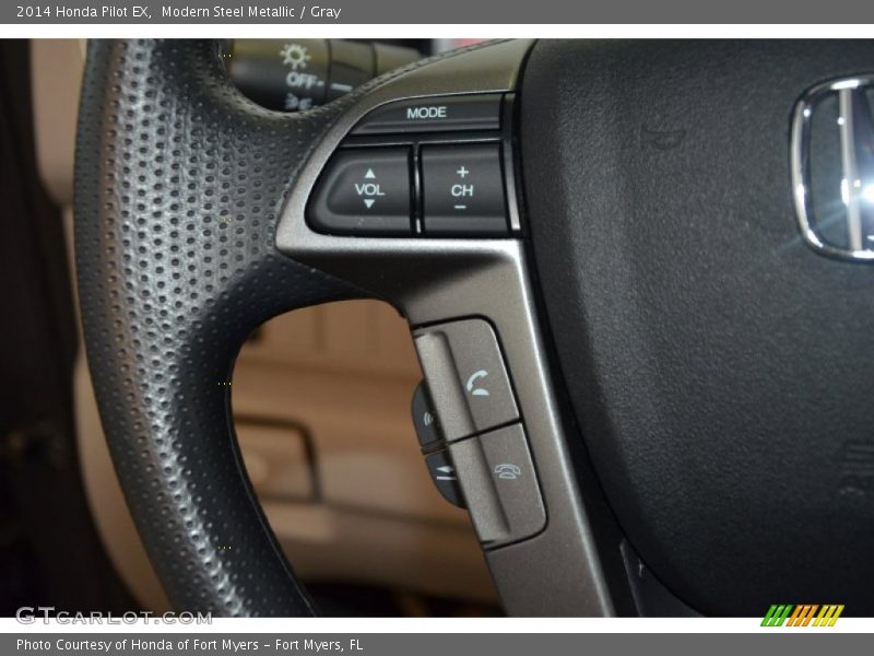 Modern Steel Metallic / Gray 2014 Honda Pilot EX