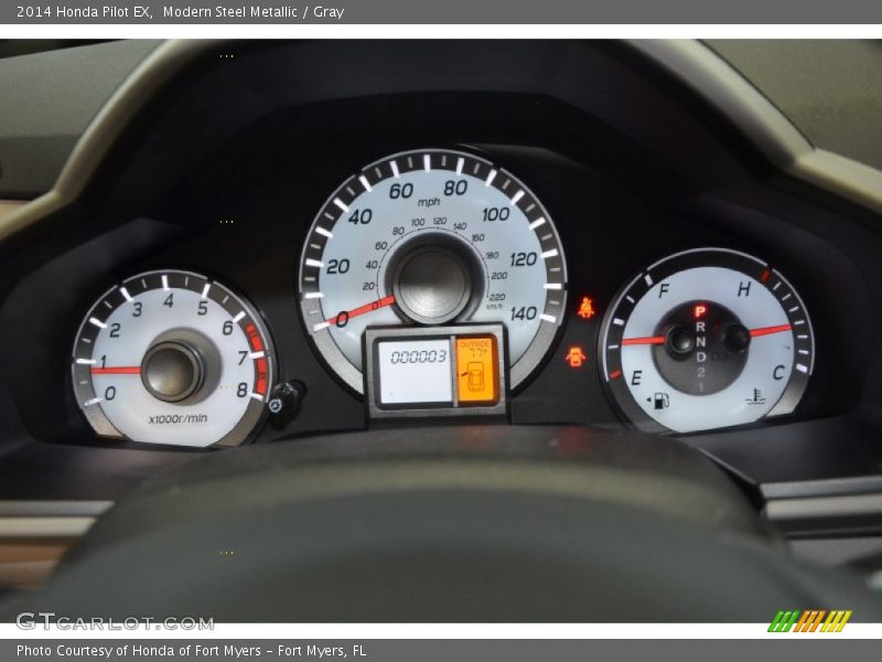 Modern Steel Metallic / Gray 2014 Honda Pilot EX